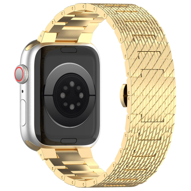 [Užsakomoji prekė] Apyrankė laikrodžiui Apple Watch 1/2/3/4/5/6/7/8/9/SE/SE 2 (38/40/41mm) - Techsuit Watchband (W052) - auksinis 2