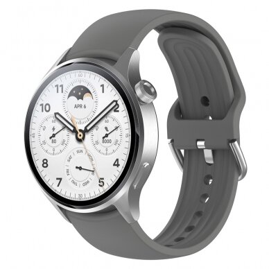 [Užsakomoji prekė] Apyrankė Huawei Watch GT 2 46mm / GT 3 46mm, Xiaomi Watch S1 Pro / Active - Techsuit Watchband (W003) - Pilka 2