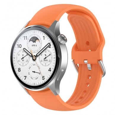 [Užsakomoji prekė] Apyrankė Huawei Watch GT 2 46mm / GT 3 46mm, Xiaomi Watch S1 Pro / Active - Techsuit Watchband (W003) - Oranžinė 2