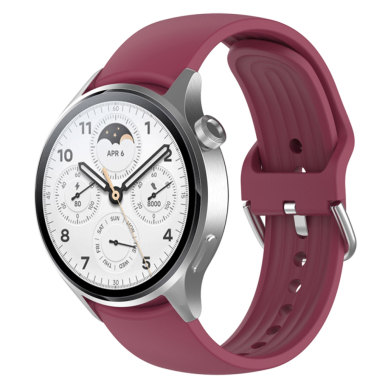 [Užsakomoji prekė] Apyrankė Huawei Watch GT 2 46mm / GT 3 46mm, Xiaomi Watch S1 Pro / Active - Techsuit Watchband (W003) - Bordo 2