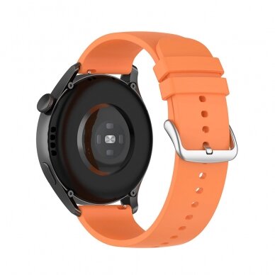 [Užsakomoji prekė] Apyrankė skirta Samsung Galaxy Watch 4/5/6, Galaxy Watch Active (40 / 44 mm), Huawei Watch GT / GT 2 / GT 3 (42 mm) - Techsuit Watchband 20mm (W001) - Oranžinis 1