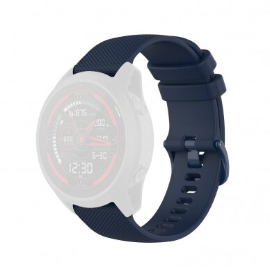 [Užsakomoji prekė] Apyrankė skirta Samsung Galaxy Watch 4/5/6, Galaxy Watch Active (40 / 44 mm), Huawei Watch GT / GT 2 / GT 3 (42 mm) - Techsuit Watchband 20mm (W006) - Mėlynas 2