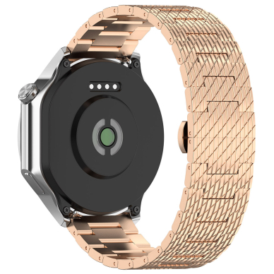 [Užsakomoji prekė] Apyrankė laikrodžiui Samsung Galaxy Watch 4/5/Active 2, Huawei Watch GT 3 (42mm)/GT 3 Pro (43mm) - Techsuit Watchband (W052) - Rožino aukso spalvos 2