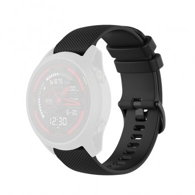 [Užsakomoji prekė] Apyrankė skirta Samsung Galaxy Watch (46mm) / Gear S3, Huawei Watch GT / GT 2 / GT 2e / GT 2 Pro / GT 3 (46 mm) - Techsuit Watchband 22mm (W006) - Juodas ZND933 2