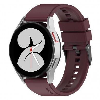 [Užsakomoji prekė] Apyrankė Samsung Galaxy Watch 20mm  Techsuit Watchband 20mm (W026) - Burgundy 2