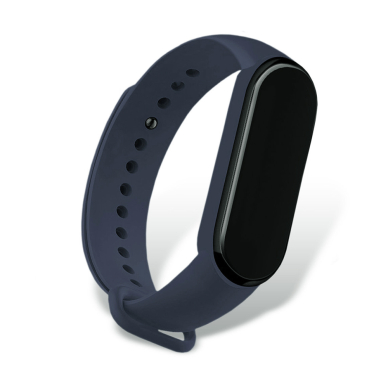 [Užsakomoji prekė] Apyrankė skirta Xiaomi Mi Band 5 / 5 NFC / 6 / 6 NFC / Amazfit Band 5 - Techsuit Watchband (W013) - Tamsiai Mėlynas 4