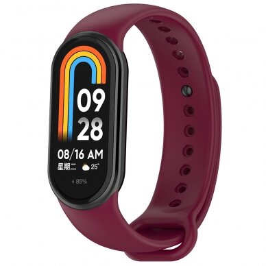 [Užsakomoji prekė] Apyrankė Xiaomi Mi Band 8 / 8 NFC - Techsuit Watchband (W014) - Bordo spalvos