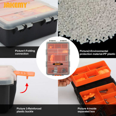 [Užsakomoji prekė] Cutie pentru Organizarea Uneltelor - Jakemy (JM-Z20) - Orange 5