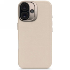 Dėklas Decoded Leather Backcover MAGSAFE iPhone 16 - beige