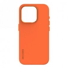 Decoded Silikoninis dėklas MagSafe for iPhone 15 Pro - oranžinis