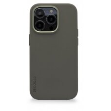 Decoded - silicone apsauginis dėklas skirta iPhone 14 Pro Max pritaikyta su MagSafe (olive)