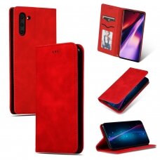Dėklas Business Style Xiaomi Redmi Note 13 Pro 4G/Poco M6 Pro 4G raudonas