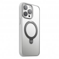 Dėklas Joyroom JR-BP004 Magnetic Protective Phone Case With Holder Apple iPhone 15 Pro Max pilkas