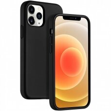 Akcija! Dėklas Liquid Silicone 1.5mm iPhone 13 Pro juodas