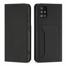 Dėklas Magnet Card Case Samsung Galaxy A13 5G Juodas