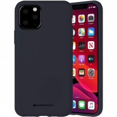 Dėklas Mercury Silicone Case Apple iPhone 12/12 Pro tamsiai mėlynas