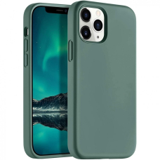 Akcija! Dėklas Mercury Silicone Case Apple iPhone 13 Pro tamsiai žalias