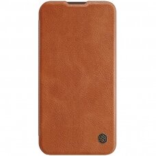 Dėklas Nillkin Qin Pro Leather Apple iPhone 14 rudas