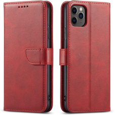 Dėklas Wallet Case Samsung A165 A16 4G/A166 A16 5G raudonas