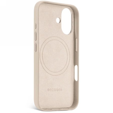 Dėklas Decoded Leather Backcover MAGSAFE iPhone 16 - beige 2