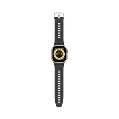 Apyrankė Decoded Ultra Traction Silicone Apple Watch 49 / 45 / 44 / 42 mm Gen 1-9 - SE - Juodas 1