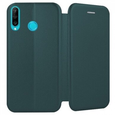 Dėklas Book Elegance Huawei P30 Lite Tamsiai Žalias  1