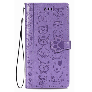 Dėklas Cat-Dog Samsung A346 A34 5G violetinis