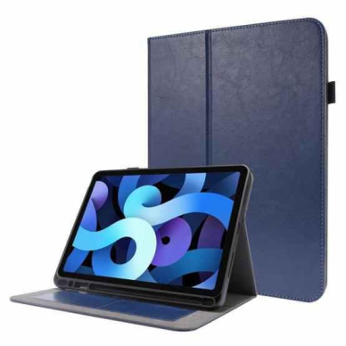 Dėklas Folding Leather Lenovo Tab M10 Plus 10.3 X606 tamsiai mėlynas