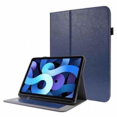 Dėklas Folding Leather Samsung X115 Tab A9 8.7 tamsiai mėlynas