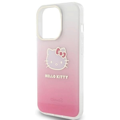 Dėklas Hello Kitty IML Gradient Electrop Kitty Head iPhone 14 Pro Max - rožinis 5