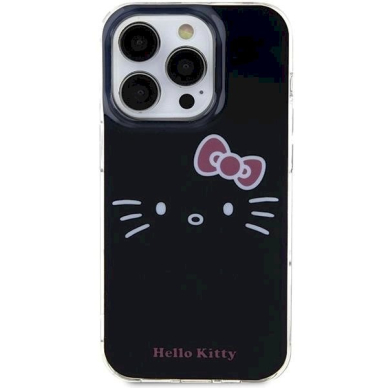 Dėklas Hello Kitty IML Kitty Face iPhone 14 Pro Max - Juodas 2