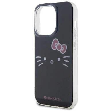 Dėklas Hello Kitty IML Kitty Face iPhone 15 Pro - Juodas 5