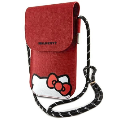 Dėklas Hello Kitty Leather Hiding Kitty Cord bag - Raudonas 5