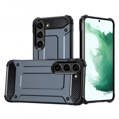 Dėklas Hybrid Armor Samsung Galaxy S23 Mėlynas