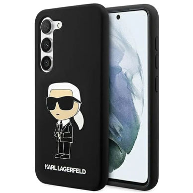 Dėklas Karl Lagerfeld KLHCS23SSNIKBCK Samsung Galaxy S23 Juodas