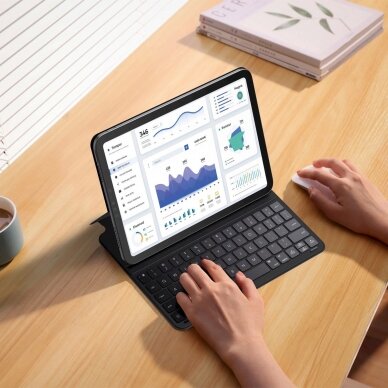 Dėklas klaviatūra Baseus Brilliance Series keyboard iPad Pro 12.9'' (2022/2021/2020/2019) + USB-C cable - Juodas 8