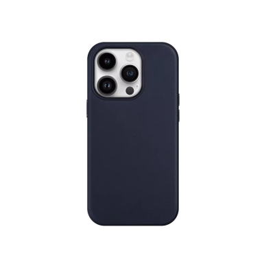 Dėklas Mag Leather Case Apple iPhone 16 Pro mėlynas