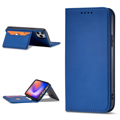 Dėklas Magnet Card Case for iPhone 12 Pro Max Mėlynas 6