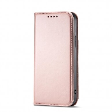 Dėklas Magnet Card Case for iPhone 12 Rožinis 4