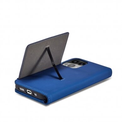 Dėklas Magnet Card Case for iPhone 13 Mėlynas 6