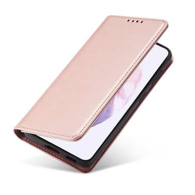 Dėklas Magnet Card Case for Samsung Galaxy S22 Plus Rožinis 1