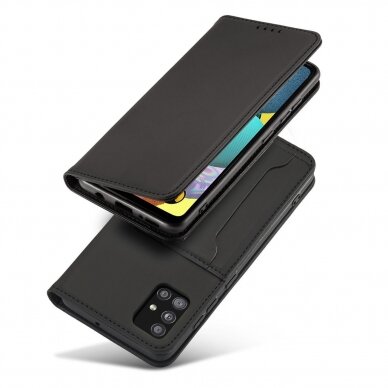 Dėklas Magnet Card Case for Xiaomi Redmi Note 11 Juodas 3