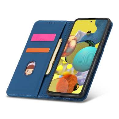 Dėklas Magnet Card Case Samsung Galaxy A12 5G Mėlynas 20