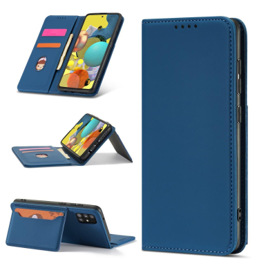 Dėklas Magnet Card Case Samsung Galaxy A12 5G Mėlynas 11