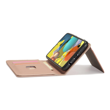 Dėklas Magnet Card Case Samsung Galaxy A12 5G Rožinis 16