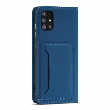 Dėklas Magnet Card Case Samsung Galaxy A13 5G Mėlynas 9