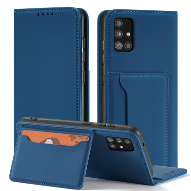 Dėklas Magnet Card Case Xiaomi Redmi Note 11 Pro Mėlynas 1