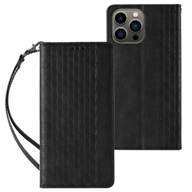 Dėklas Magnet Strap Case for iPhone 12 Pro Max Juodas