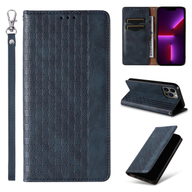 Dėklas Magnet Strap Case for iPhone 13 Pro Mėlynas 4