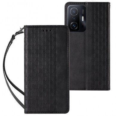 Dėklas Magnet Strap Case for Xiaomi Redmi Note 11 Juodas 1